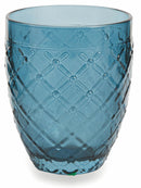 Confezione 6 Bicchieri Acqua in Vetro 350ml Villa d'Este Home Tivoli Rombi