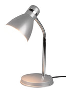 Lampada da Tavolo da Interno Attacco E27 in Metallo Titanio