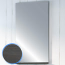 Specchiera da Bagno in Legno Rovere Grigio 45X90cm Fosterberg Roma 1