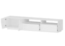 Mobile TV 2 Ante 2 Cassetti 200,1x43x46 cm Alien Bianco Lucido