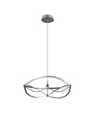 Lampada a Sospensione da Interno a LED in Metallo Nickel Opaco