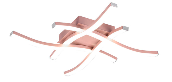 Plafoniera da Interno a LED SMD in Metallo Oro rosa online