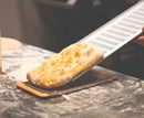 Tagliere da Cucina 35x30 cm In Legno e Acciaio Giusto