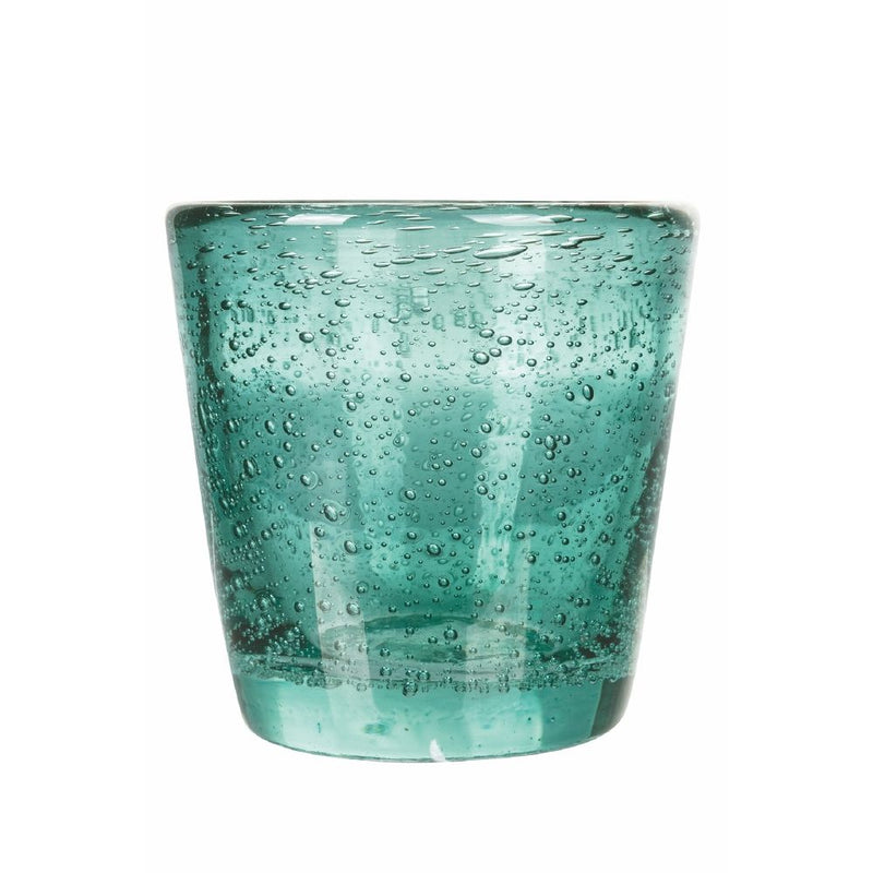 Set 6 Tazzine per Liquori Liquorini Cancun Greenery in Vetro VdE Tivoli 1996 Verde