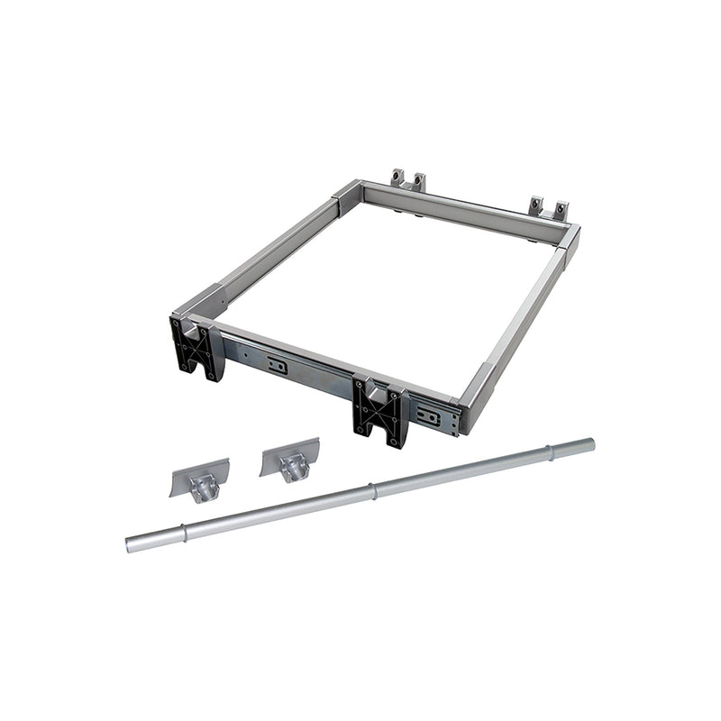 Porta Pantaloni Estraibile per Armadio 90 cm in Alluminio e Acciaio Emuca Anodizzato opaco