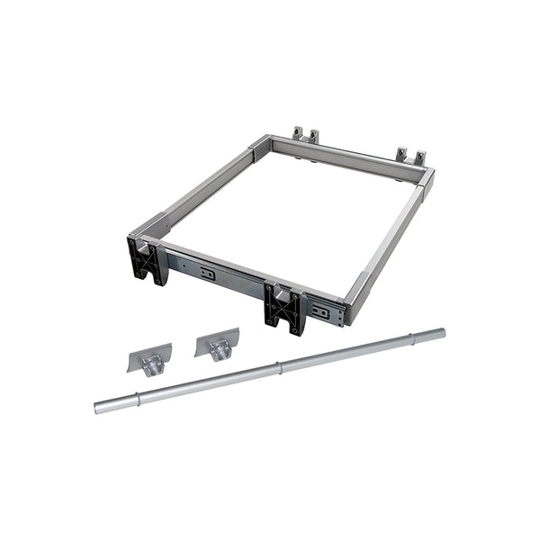 Ausziehbarer Hosenhalter für Kleiderschrank 80 cm in Emuca matt eloxiertem Aluminium und Stahl sconto