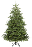 Albero di Natale Artificiale Realistico 210 cm 1170 rami Montaggio a Ombrello Verde