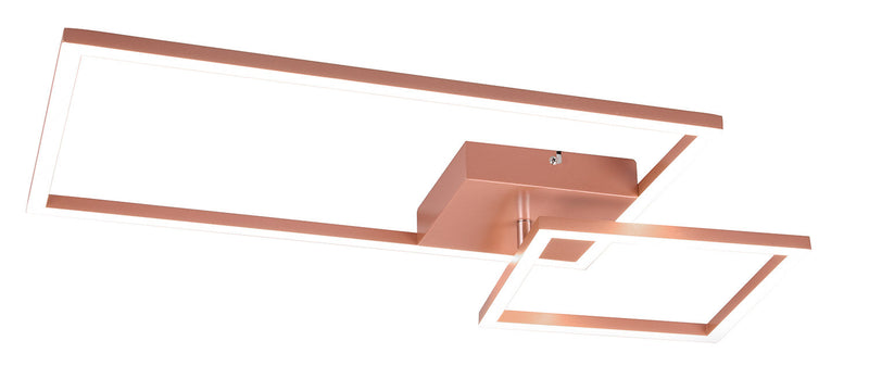 Plafoniera da Interno a LED SMD in Metallo Oro rosa