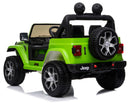 Macchina Elettrica per Bambini 12V 2 Posti con Licenza Jeep Wrangler Rubicon Verde
