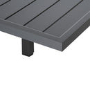 Tavolo Allungabile da Giardino 135-270x90x75 cm in Alluminio Grigio