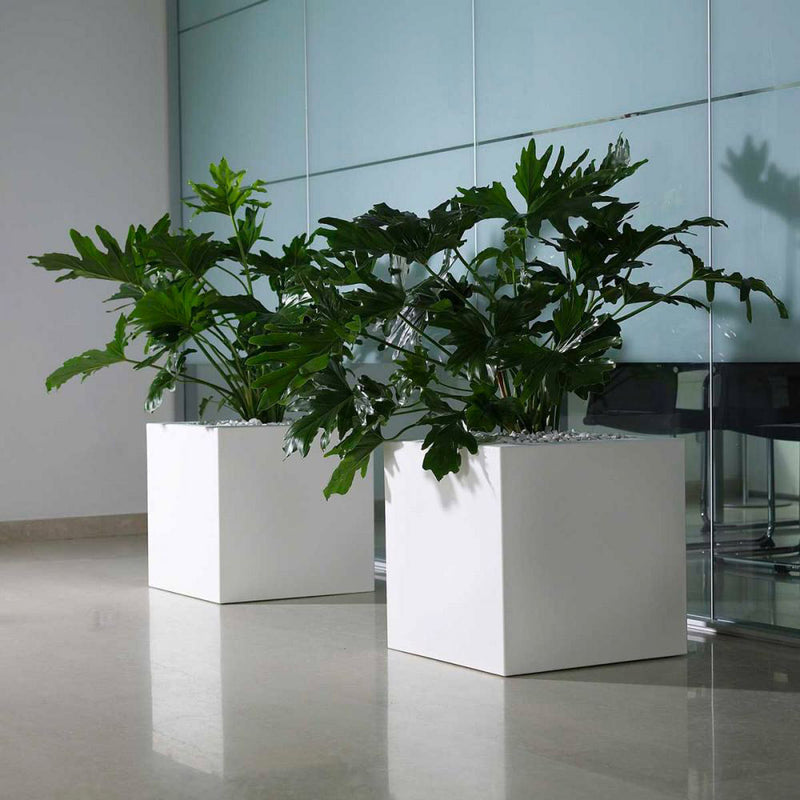 Vaso 50x50 cm in Resina Arkema Iris Vase Ruby