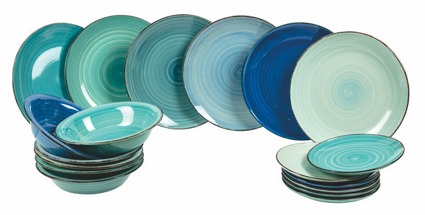 acquista Tafelservice 18 Teile in Multicolor Hard Dolomite Villa d'Este Home Tivoli Baita Acqua