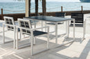 Set da Giardino Tavolo e 4 Sedie in Alluminio Ranieri Quick