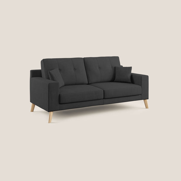 prezzo Divano 2 Posti 166x95x91 cm in Tessuto Nero