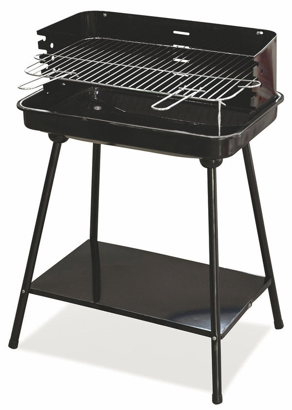 Rechteckiger Holzkohlegrill 58x38 cm Soriani Sun-day Black acquista