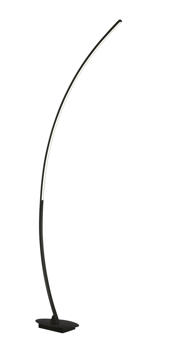 online LED-Stehleuchte für den Innenbereich aus mattschwarzem Metall