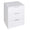 Comodino Mobiletto Cassettiera 3 Cassetti Design Moderno in legno MDF Bianco