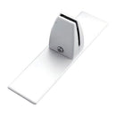 Pannello Fonoassorbente da Banco 100x45 cm Coppia di Piedini con Base D'Appoggio Finitura Antracite    
