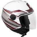Casco Jet per Scooter Visiera Lunga CGM Manchester 107X Bianco 