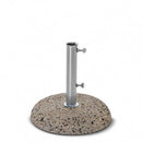 Base per Ombrellone da Giardino Kg 35 con Tubo Ø55 mm in Acciaio Grigio
