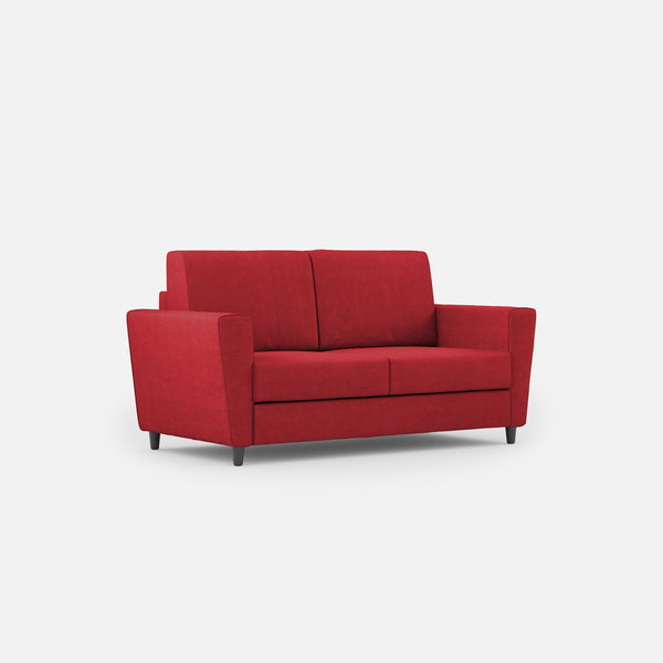 sconto Divano 2 Posti 172x85x85 cm Yasel in Tessuto Rosso