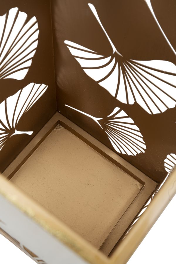 Portaombrelli Carved Leaf 24x24x55 cm in Ferro 