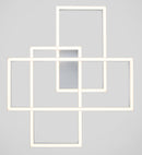 Plafoniera Modern in Metallo e Acrilico Rida Bianco