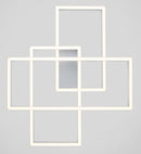 Plafoniera Modern in Metallo e Acrilico Rida Bianco