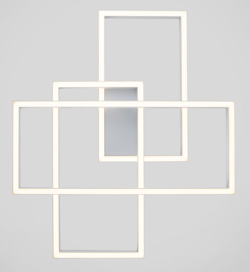 Plafoniera Modern in Metallo e Acrilico Rida Bianco