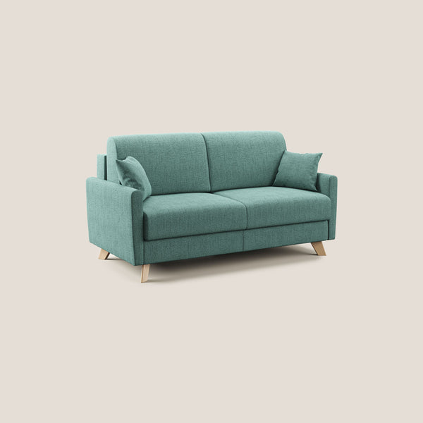 acquista Divano Letto 3 Posti 180x94x97 cm in Tessuto Verde Acqua