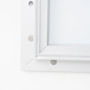 Bacheca da Esterno con Apertura a Ribalta 102,5x106,7x4,7 cm in Alluminio Grigio Chiaro