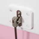 Cassapanca per Bambini 2-5 Anni 60x30x50 cm con Pistone per Chiusura Sicura Capacità 40 kg in Legno Rosa e Bianco      