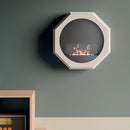 Camino a Bioetanolo da Parete 64,8x15,4x64,8 cm 2000W 1L Palmanova Bianco 