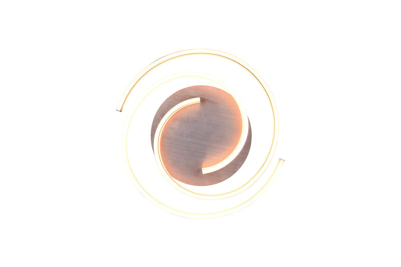 Plafoniera da Interno a LED in Metallo Alluminio spazzolato