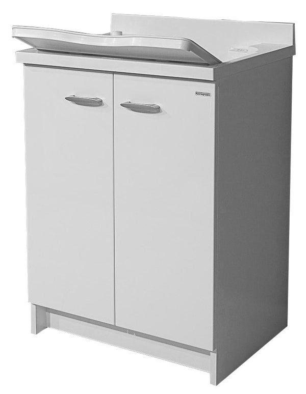 prezzo Waschbeckenunterschrank 60 x 50 x 85 cm, 2 Achsentüren aus Thermoplast Montegrappa Marella Weiß