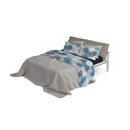 Set Lenzuola con Stampa Sopra Sotto e Federe Soffioni Blu Varie Misure