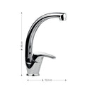 Rubinetto Cucina Miscelatore Monocomando Lavello Canna Tonda in Ottone V2 Avena