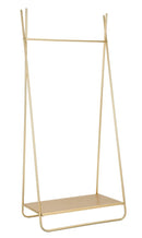 Appendiabiti 63,5x40,5x142 cm con Ripiano in Metallo