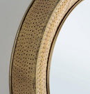 Specchio con Cornice Adara Oro D80 in Metallo