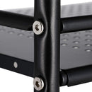 Carrello Portaoggetti da Cucina 40x35x75 cm 3 Livelli con Ruote Nero