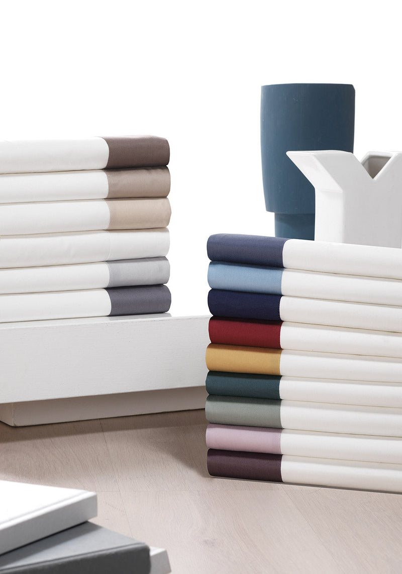 Set Lenzuola Sopra Sotto e Federe Balza in Raso Mitera Diamante Valanga Varie Misure