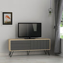 Mobile TV 2 Ante 3 Ripiani 57x139x36 cm in MDF Piccadilly Antracite
