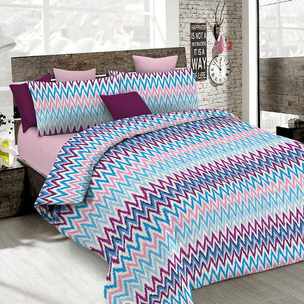 Bettbezug mit doppelseitigem Frequenzdruck auf der Tasche und den Kissenbezügen online