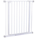 Cancelletto di Sicurezza per Animali Domestici Bianco 76x72-82 cm 