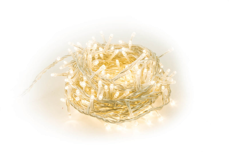 Luci di Natale 300 LED 12m Bianco Caldo da Interno Soriani