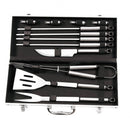 Valigetta con Accessori per Barbecue 43,5x17,8x6,2 cm in Alluminio