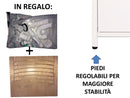 Mobile Lavatoio da Esterno in Polipropilene e Alluminio 80x50x83 cm Bianco  