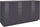 Credenza 2 Ante + 3 Cassetti 160x41,4x86 cm Bloom Grigio Antracite Laccato Lucido