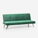 Divano Letto Clic Clac 171x75x73 cm in Tessuto Verde