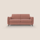 Divano Letto 3 Posti 215x95x96 cm in Tessuto Salmone